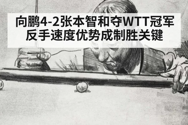 向鹏4-2张本智和夺WTT冠军 反手速度优势成制胜关键